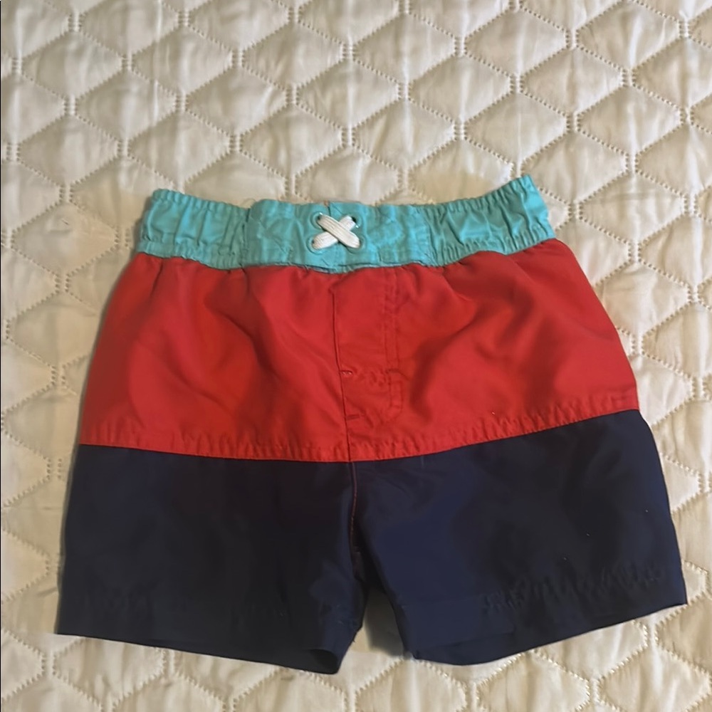 Cat & Jack Red and Blue Colorblock Shorts